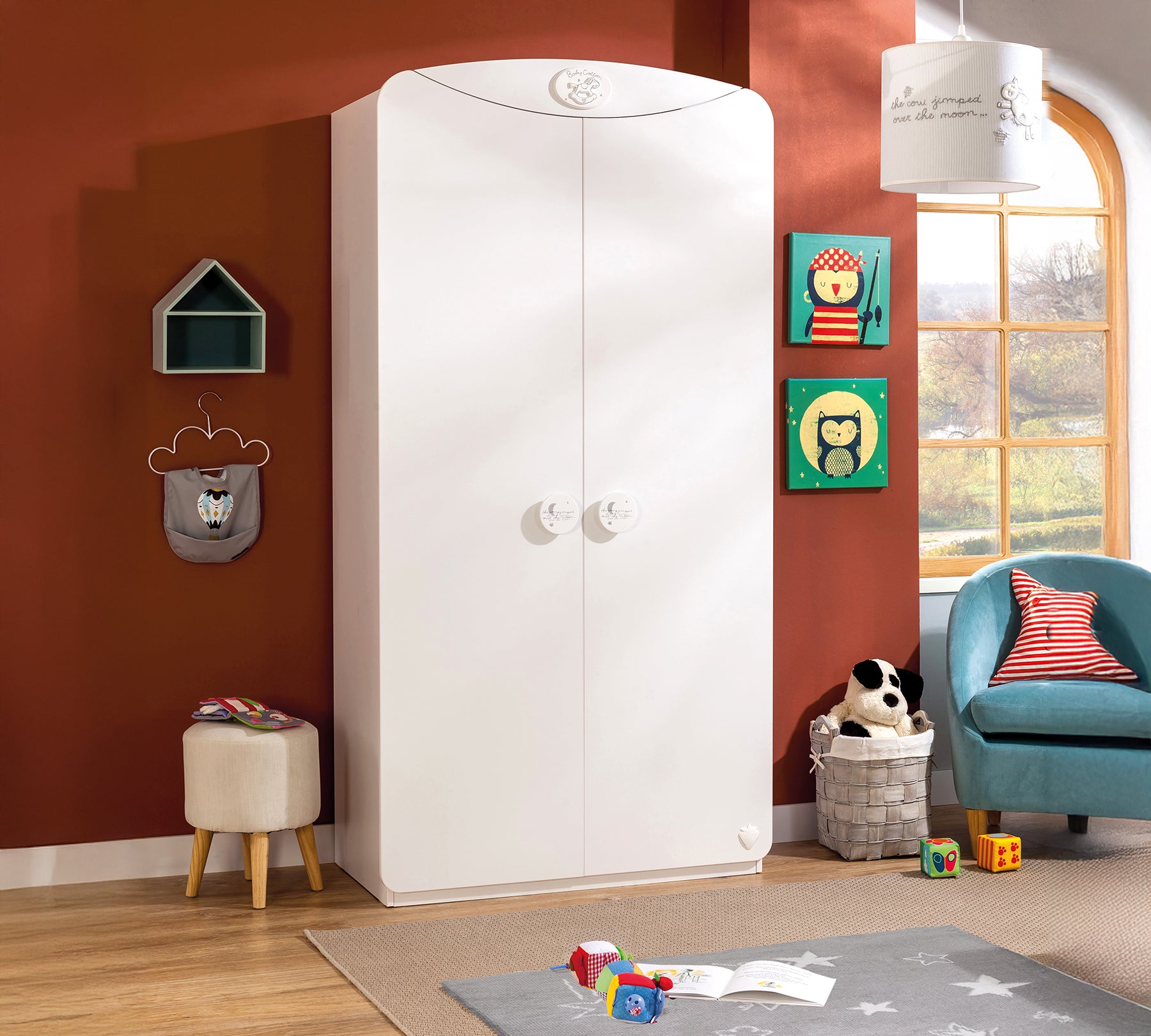 Baby Cotton 2 Kapılı Dolap1 Baby Cotton 2-dørs skab - Billede 1
