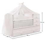 Baby Cotton Voksende Babyseng (Med forældreseng) (80x180 cm) - Billede 8