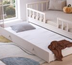 Daybed uden tag, seng i cremefarve (med underseng) (100x200 cm) - Billede 4