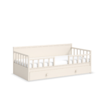 Daybed uden tag, seng i cremefarve (med underseng) (100x200 cm) - Billede 5