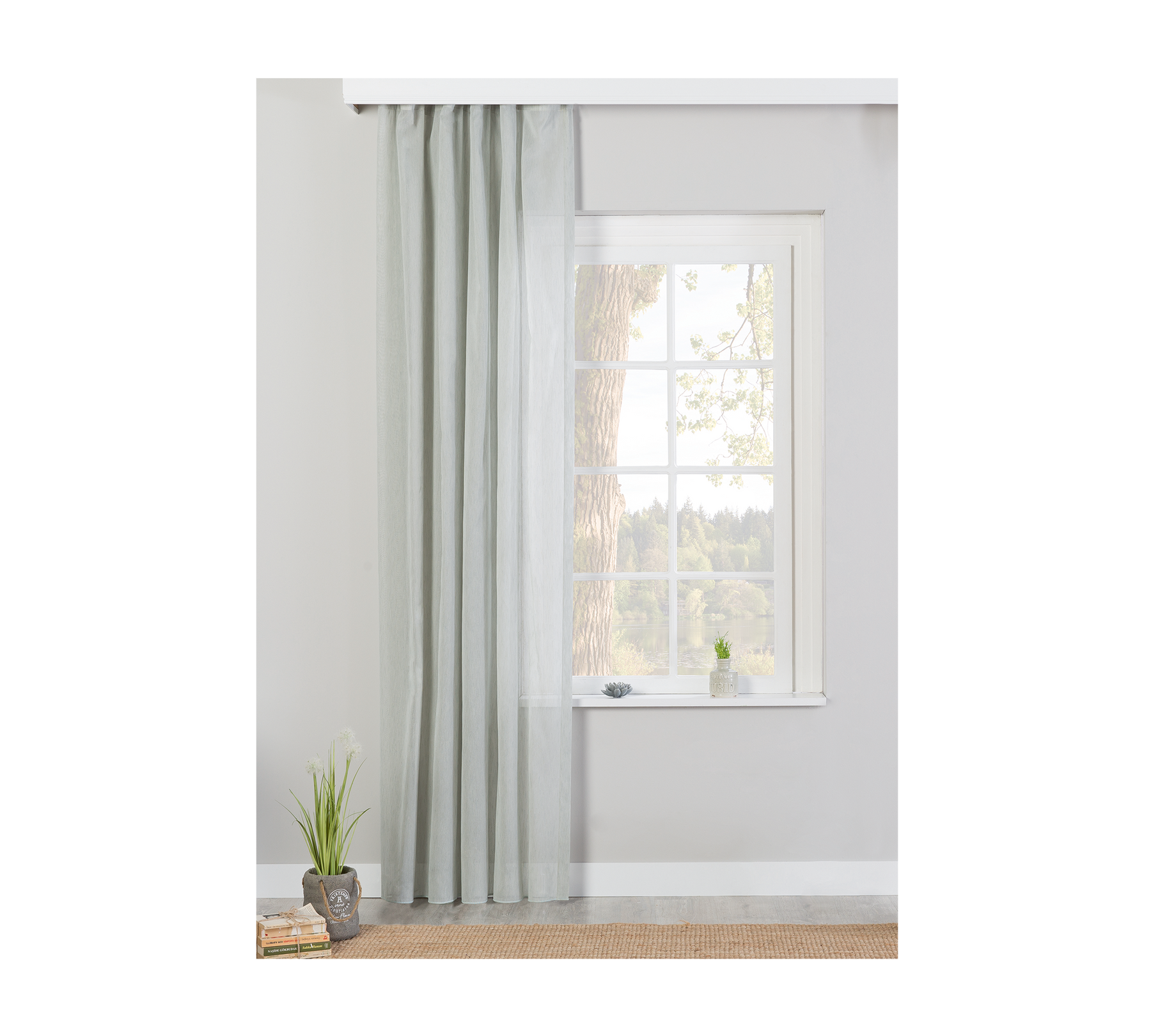 Dressy Tül Mint (210x260 cm)1 Dressy Tulle Mint (210 x 260 cm) - Billede 1
