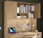 Mocha bredt skrivebord (med enhed) - Billede 4
