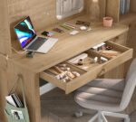 Mocha bredt skrivebord - Billede 2
