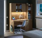 Mocha bredt skrivebord - Billede 4