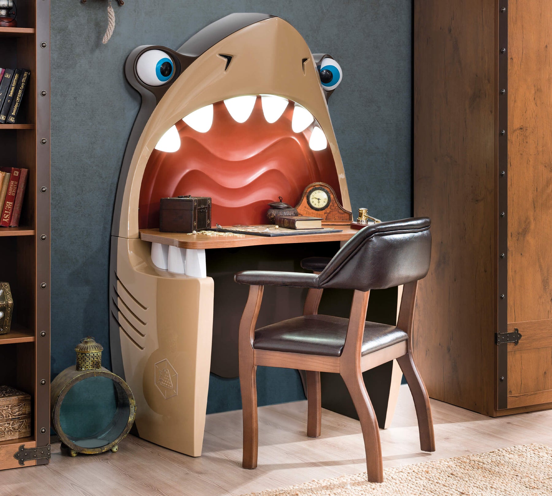 Pirate Köpekbalığı Çalışma Masası1 Pirate Shark Work Desk - Billede 1