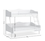 Romantic Bred køjeseng (90x200-120x200 cm) - Billede 3