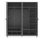 Space Grey 4-dørs skab - Billede 5