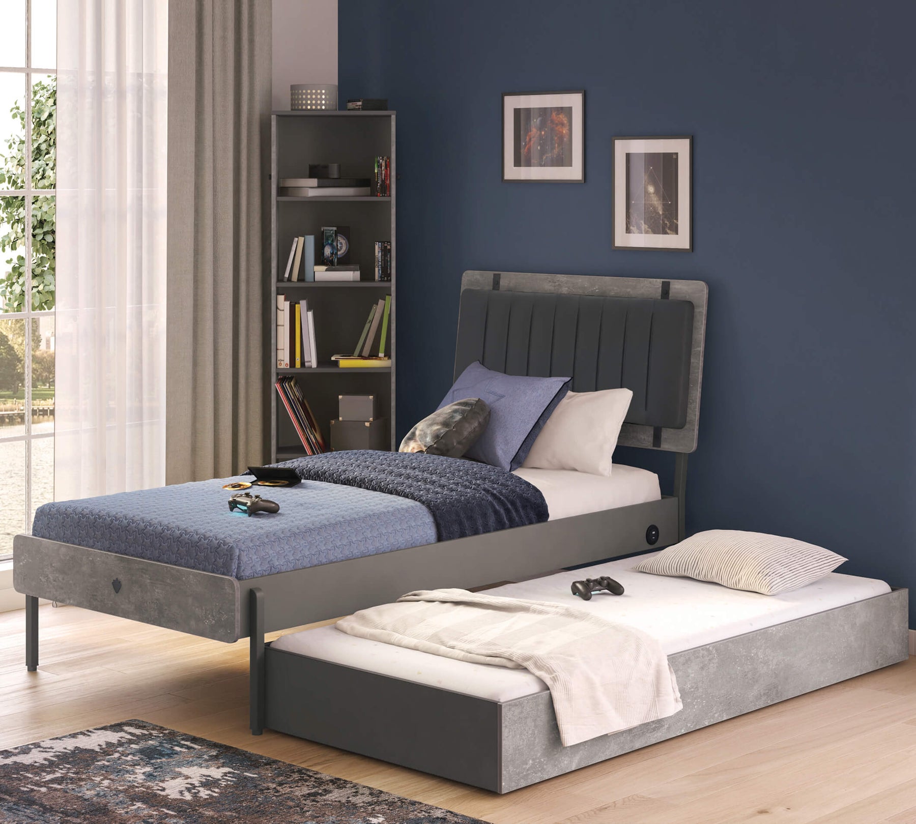 Space Gray Alt Karyola (90x190 cm)1 Space Grey Underseng (90x190 cm) - Billede 1