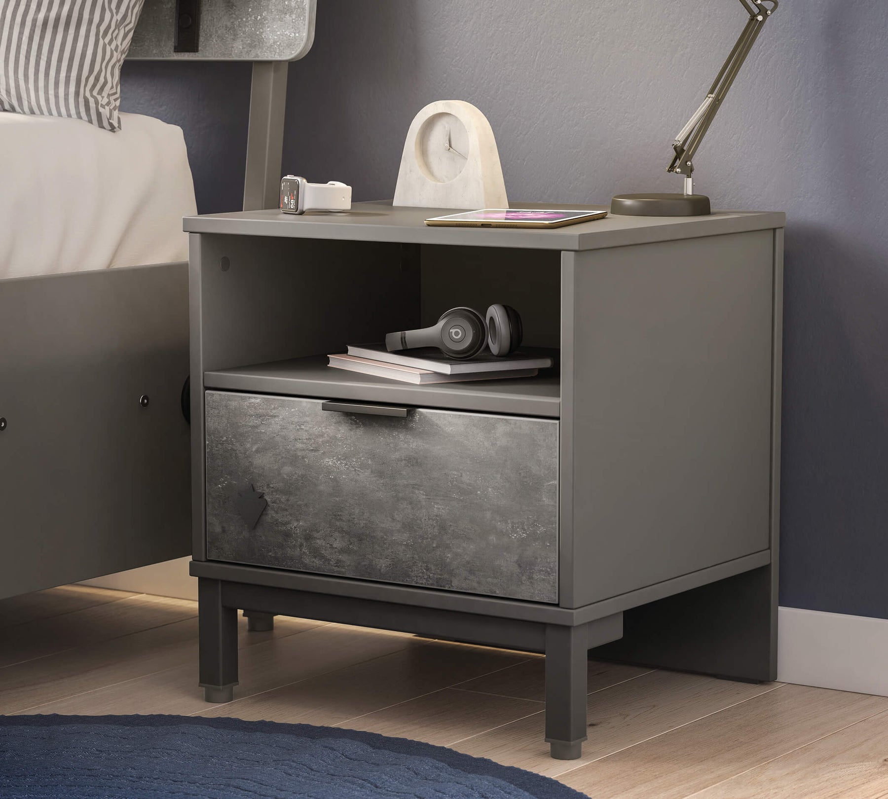 Space Gray Komodin Gray Şifonyer1 Space Gray Natbord - Billede 1