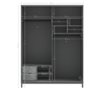 Space Grey Skydør - Billede 7