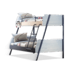 Trio bred køjeseng (90x200-120x200 cm) - Billede 6