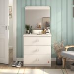 Varia creme Line Spejlet kommode